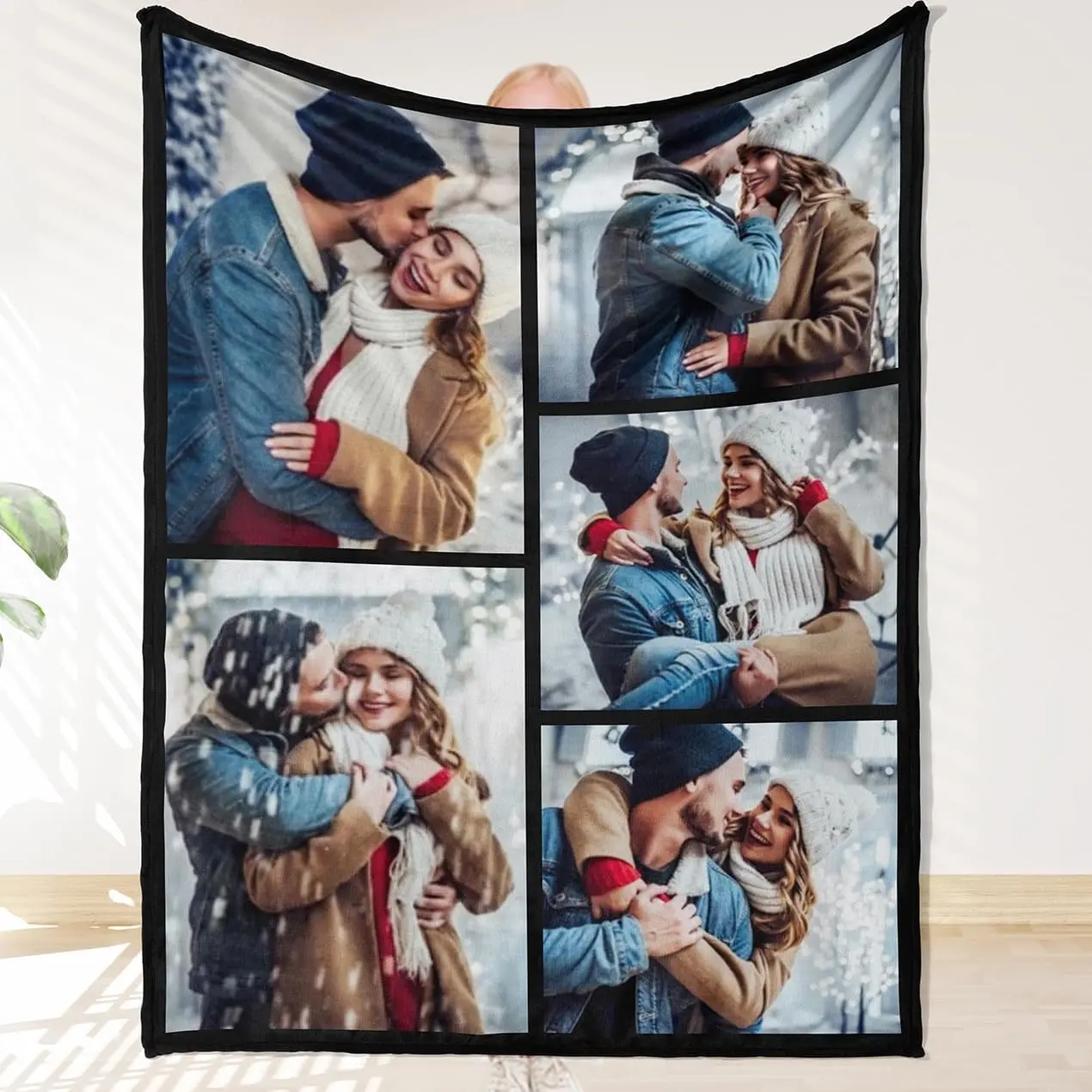 Personalised Photo Blanket, Custom Blanket with Photos, Personalised Gifts for Kids Friends Pet, Collage Picture Blanket Personalised, Presents for Birthday Christmas Anniversary