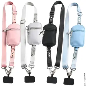Two-In-One Crossbody Phone Lanyard with Wallet, Durable & Stylish Design, Perfect for Daily Use, Secure Fit for All Phones