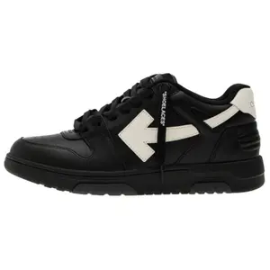 OFF-WHITE Men's Leather Low-Top Lace-Up Sneakers Trending Shoes, House White Official Shoes to Get / Maison Mihara