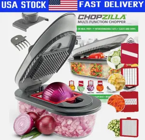 Chopzilla All in 1 Sharp Veggie Chopper Food, Vegetable, and Salad Chopper