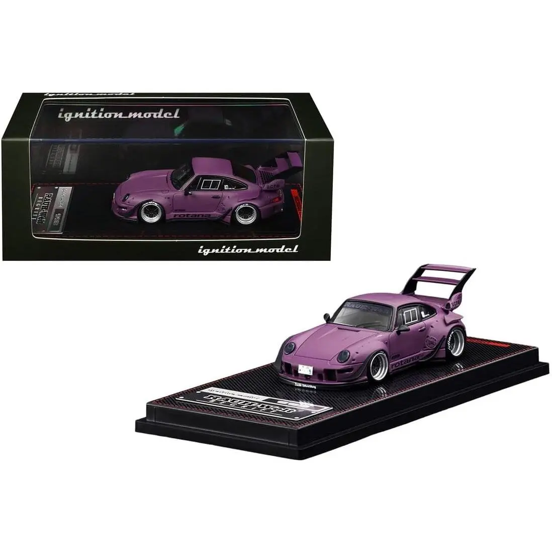Ignition Model 1:64 Porsche 911 Rauh-Welt Begriff RWB 993 Matte Purple Limited Edition IG3871