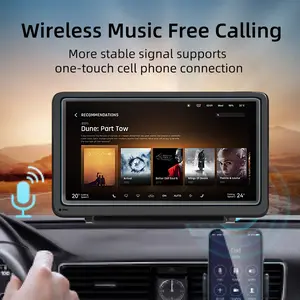 CarPlay Portable Wireless  7" HD Touch Screen Car Stereor  Bluetooth 5.2, Backup Camera, AUX,FM Transmitter for All Vehicle