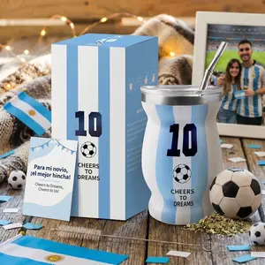 Argentina #10 Yerba Mate Cup Set | Perfect 2026 Soccer Gift for Boyfriend / Dad
