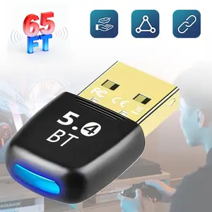 Wireless Adapter Bluetooth 5.4 USB Transmitter Compatible with Win 11/10/8.1 Laptop for Wireless Mouse Keyboard Headse