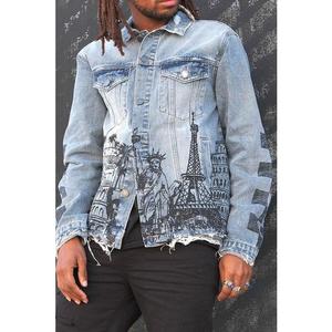 VICTORIOUS World Tour Denim Jacket Casual Classic For Men.