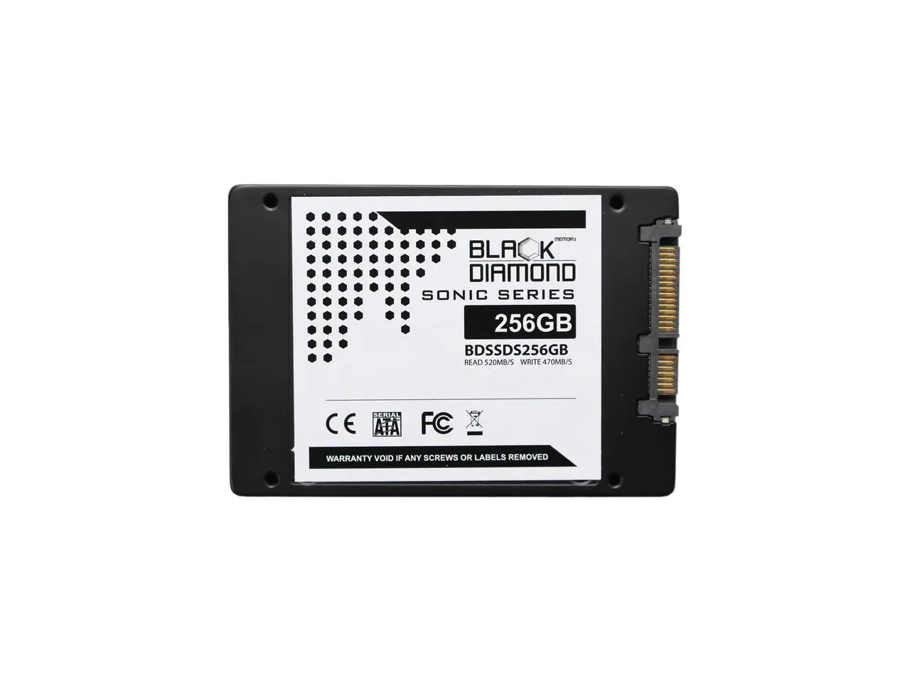 Black Diamond Memory Sonic Series BDSSDS256G 2.5" 256GB SATA III Internal Solid State Drive