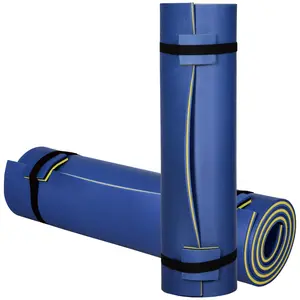 Roll-Up XPE Foam Pool Float Pad - Blue, Tear-Resistant, Portable with Safe Mesh Layer for Lakes & Pools Water Recreation, Relaxation