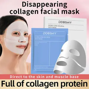 [Bio Offcial] Ceranol Hydrogel Cera-nol Real Deep Mask |     Overnight Hydrogel Mask, Soothing, Moisturizing, Nourishing, Hyaluronic Acid, Sensitive Skin Repair, Moisture, Skin Barrier Care Mask, 34g * 5ea