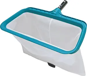 Professional Pool Skimmer Net - Heavy-Duty Swimming Pool Leaf Rake Cleaning Tool with Deep Fine Nylon Mesh Bag, Fast Cleaning, Easy Scoop Edge, Debris Removal (No Pole)