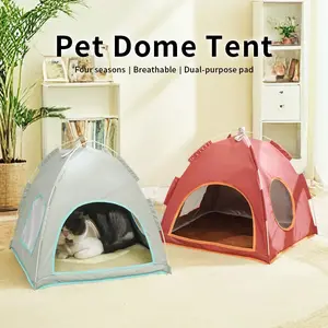 Comfortable Pet Tent for Cats and Dogs, Soft Sleeping Nook, Pure Color Design, Perfect Christmas Gift, Cozy Pet Shelter