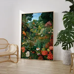 [SALE UP TO 50% + FREE SHIP]  Botanical Forest Landscape Art Print posster– Lush Garden Wall Decor
