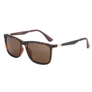 ZENOTTIC Polarized Sunglasses for Men Square Ultralight Carbon Fiber Frame UV400 Protection Classic Sun Glasses for Driving Seaside holiday