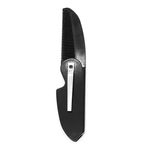 1 Pc Folding Pocket Clip Hair Mustache Beard Comb for Men 1 Pc Folding Pocket Clip Hair Mustache Beard Comb for Men