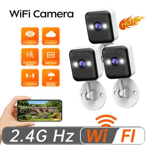 【JOOAN MINI 1080P FHD WiFi Security Camera】Waterproof For Indoor And Outdoor Use, Bluetooth/2.4G WiFi Dual Connectivity, Usable Without Network, Color Night Vision With Spotlight, Two-Way Intercom, Motion Detection, Quick Setup, One-Year Warranty