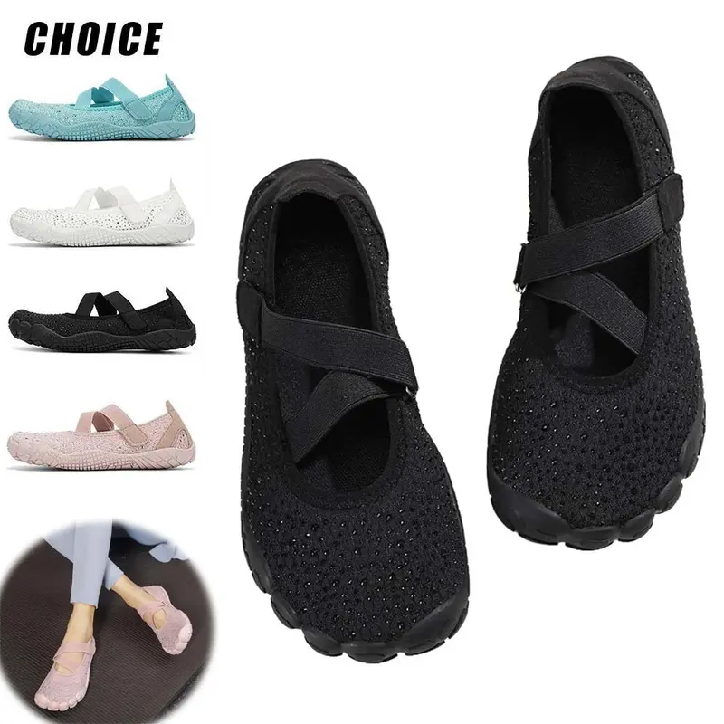 Women's Wide Toe Box Barefoot Aqua Shoes - Lightweight Water Footwear, Non-Slip, Quick Drying Watershoes for Beach Swim, Travel Camping All-Seasons Sports Footwear