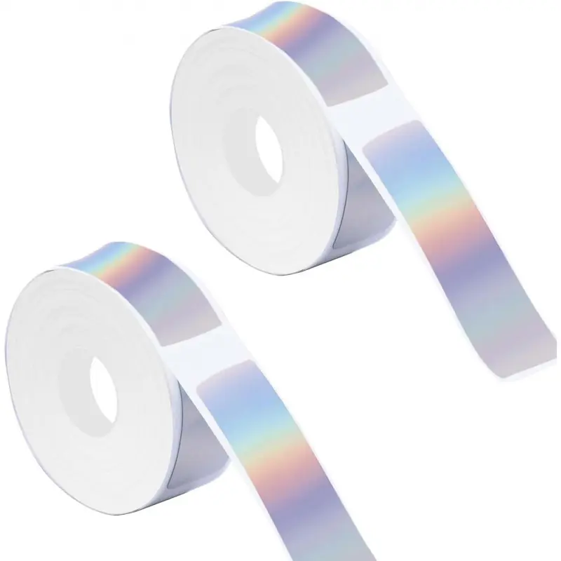 2 Rolls 12mm*40mm Laser Label Tape,sticker Labels Compatible with Phomemo Q30 Q30S/Q31/Q32/D30/D35/D30S/P15/PhomemoD30 Series Label Printers, D30Labels Suitable for School,Home,Christmas,Home Storage, Adhesive Stickers