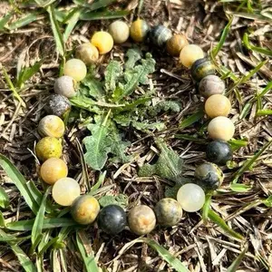 Rare 8mm Bumblebee Jasper Gemstone Bracelet - Unique Jewelry for Everyday Wear & Special Occasions - Supports Emotional Balance & Spiritual Growth - Ideal Gift for Her