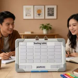 A4 Magnetic Whiteboard Set, Multifunctional Desktop Organizer, Home Office Storage Solution, Classroom Seat Chart Calendar Memo Kit