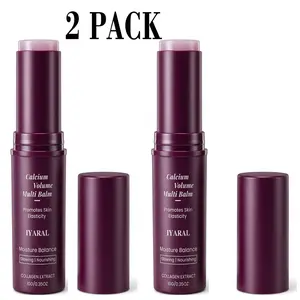 IYARAL 2PCS Calcium Multi Balm Stick -Collagen Moisturizing Balm Stick for Face,Eyes & Neck, Anti-Wrinkle Eye Cream, Wrinkle Core Sticks For Firming Skin, Hydrating, Anti-aging