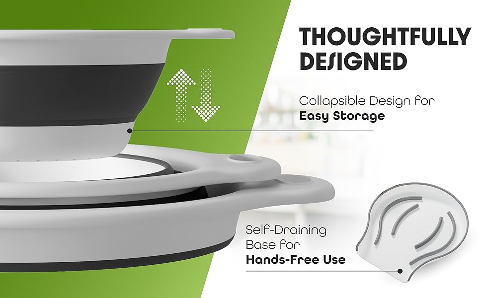 Collapsible design and self-draining base