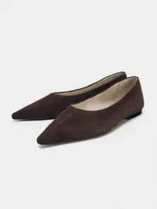 Vintage Olive Suede Pointed Toe Single Shoe, Slimming, Elegant and Stylish, Formal Commuter Women's Shoes, Perfect for Office Wear