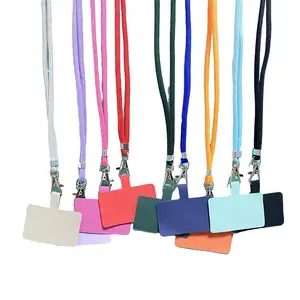 Phone Case Lanyard Crossbody Strap with Card Holder, Adjustable Retractable Neck Strap, Phone Wrist Strap, Unisex Universal Color Random, Anti-Loss, Phone Accessory