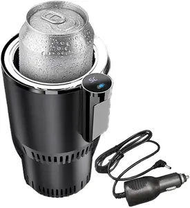 2-In-1 Car Cup Warmer Cooler, Smart Car Cup Mug Holder Auto Car Cooling and Heating Cup Holder Car Tumbler Holder Practical Car Refrigerator Cooler Insulation Drink Cooler Cup (Black) TOPINCN