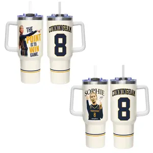 Sophie Tumbler 40oz, Sophie Cunningham Pointing Gift Tumbler, Game Day Basketball Water Bottle