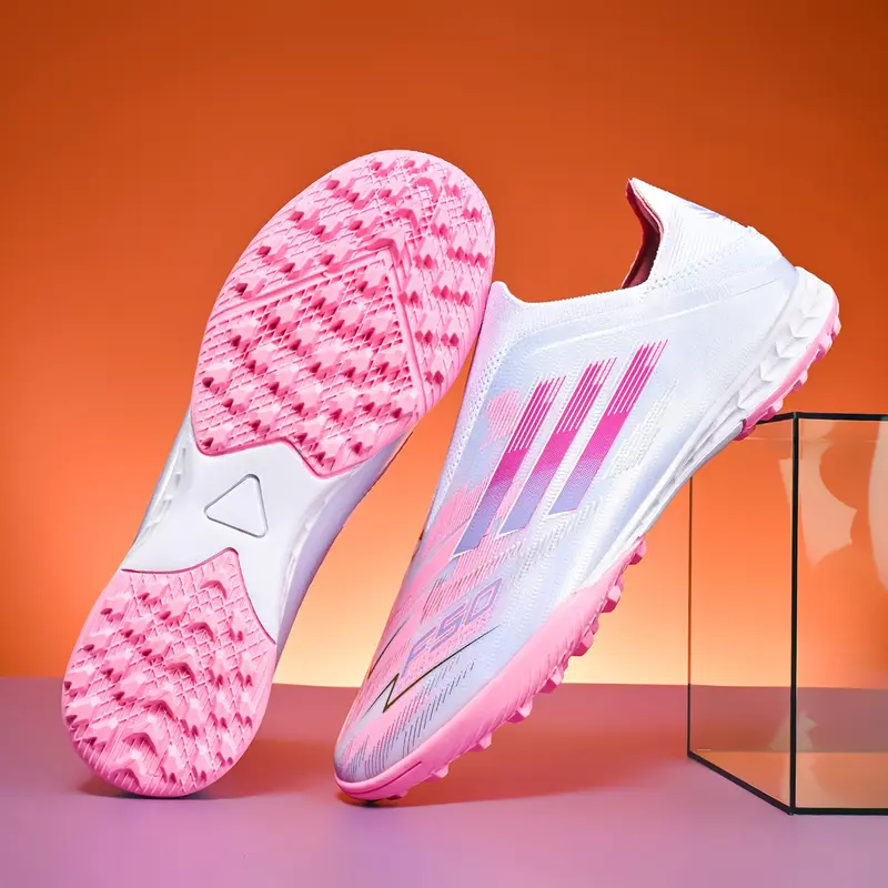 European Cup F50 Football Shoes Football Cleats Football Boots for Men and Women, Nails Lawn Match Youth Training, High School Students Professional Sports Shoes Soccer Cleats