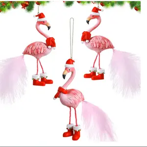 Flamingo Hanging Ornament Decorative Piece, Home Christmas Tree Festival Creative Decoration, Unique Holiday Gift Idea