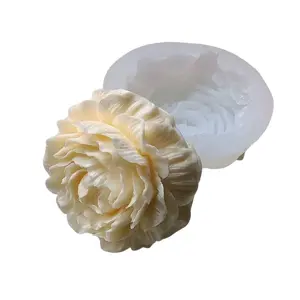 3D Peony Candle Silicone Mold, Ideal for Aromatherapy Candles Wax Melts Soap Clay Crafts, Perfect DIY Gifts for Christmas Halloween Easter Valentine's Day Birthdays Home Decor