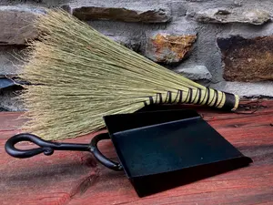 Fireplace Hand Shovel and Turkey Whisk Hand Broom