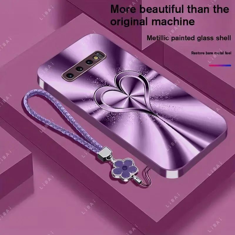 Suitable for[Galaxy S10], includes a free lanyard and a brand new phone case, available in multiple colors,drop-proof and fingerprint-proof YM99