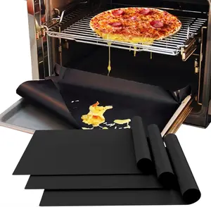 3 Pack Oven Liners for Bottom of Oven, 16x24 Inch Thick Heavy Duty Non Stick Teflon Oven Mats, BPA Bakeware