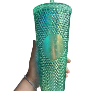 Starbucks New Green Thailand Bling Studded 24oz Tumbler Venti