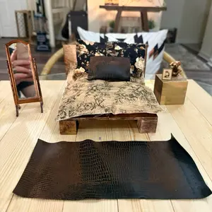 Miniature Bedroom Dollhouse Furniture Accessories Set
