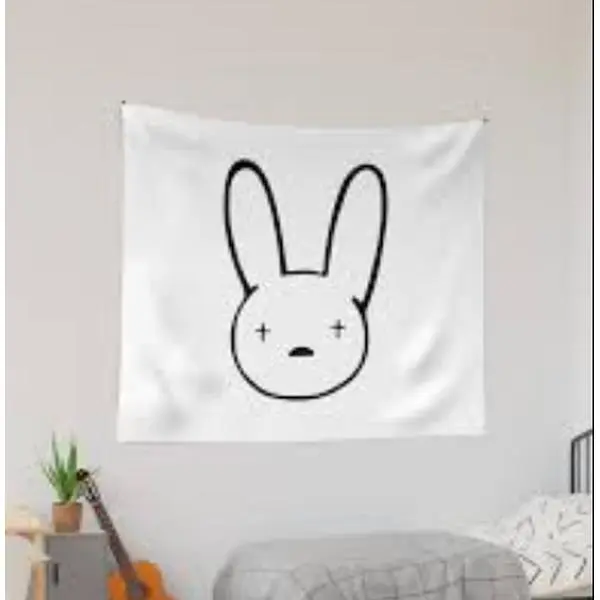 Bunny Benit Flag, Home Decor, Music Flag, 3x5 Tapestry, Gift For Fan , 3x5 Flag, Room Decor, Festival Flag, Gift For Him And Her