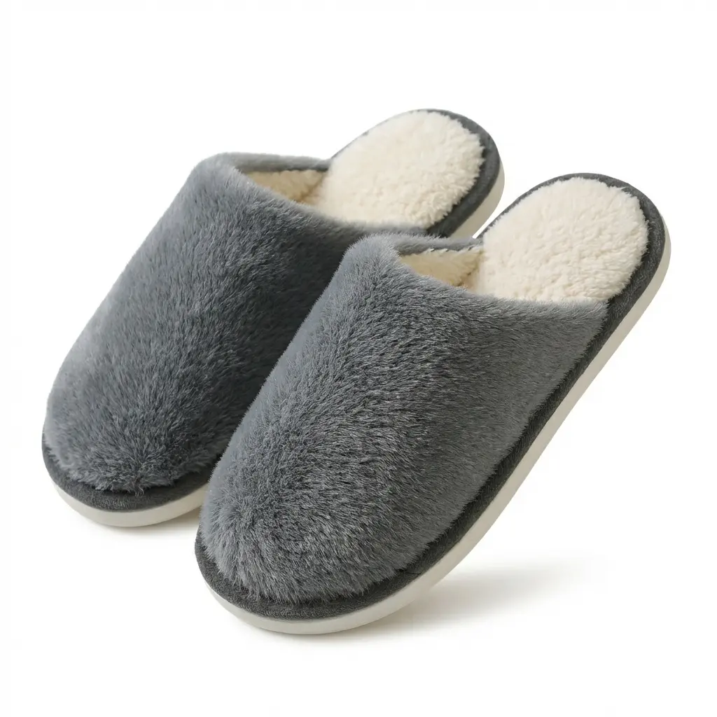 Memory Foam Slippers for Women's and Men's Casual House Shoes