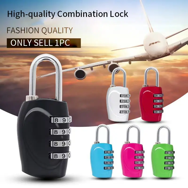 4-digit travel backpack trolley case mini combination lock gym wardrobe locker toolbox small padlock Luggage Lock
