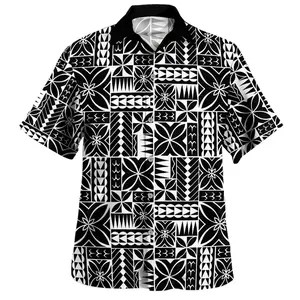 Samoa Hawaiian Shirt Siapo Design Tribal Pattern