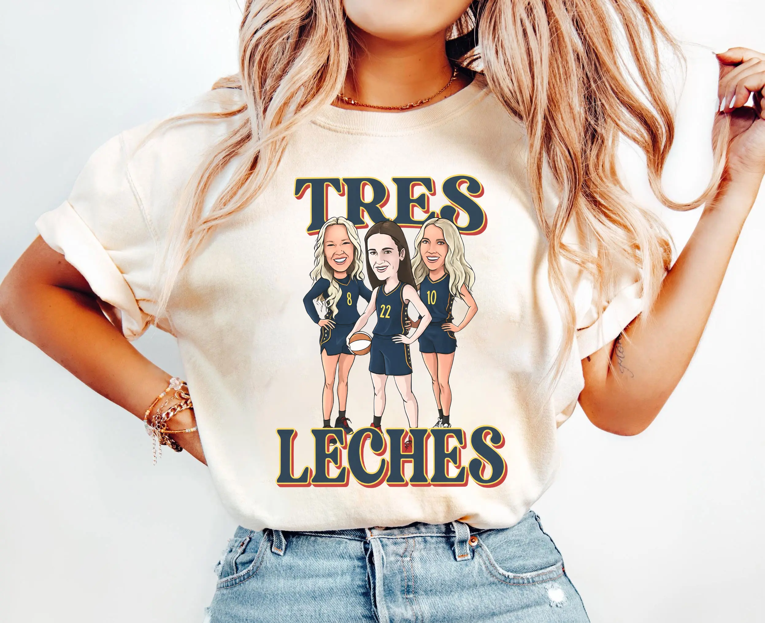 Sophie Tres Leches Shirt , Tres Leches Basketball Shirt, Funny Women's Basketball Tee, Triple Threat Graphic T-Shirt, Vintage Sports Fan Gift, Unisex Cotton Tee