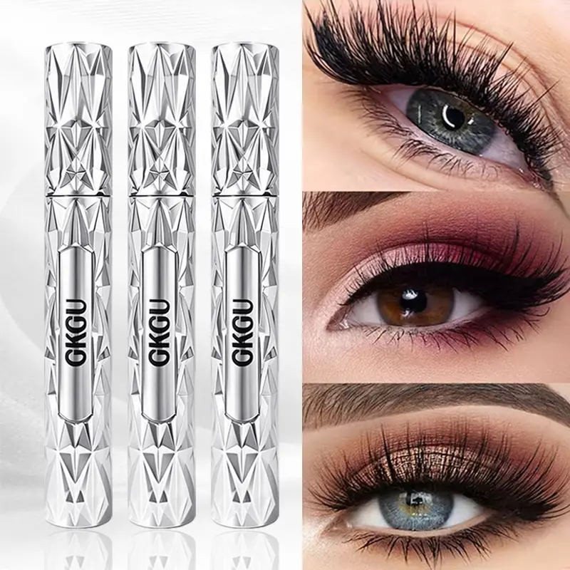 3pcs Waterproof Eyelash with Spiral Brush Voluminous Lengthening Long Lasting Mascara  Plant-Based Squalane    Black Tone Suial fo Al Skin Types Perfe for Begines& Paty LooksIdeal Gift with Plant Squalane Mascara Volume And Length