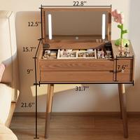 32‘’ Wide [Walnut Color] Vanity Desk