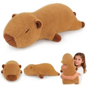 Capybara Plush Stuffed Animals | 23 Inch Large Capybara Plush for Calming & Comforting Realistic Body Pillow Plush Toys, Capybara Stuffed Animals Gifts Kids Teens & Adults