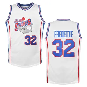 Men's #32 Basketball Jersey Sweatshirt - Embroidered Movie Mesh Letters & Numbers, Crew Neck Sleeveless Training Vest, Loose Fit Athletic Tops for Outdoor