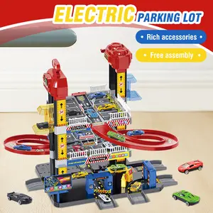 Children's Track Toys, Three-Story Citys Parking Toys, Adventure Games, Educational Puzzle Toys, Birthday Christmas Gifts For Kids