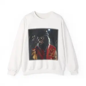 Michael Jackson Werewolf Sweatshirt, Thriller Movie Fan Gift, Crewneck Jumper, Halloween Costume, Pop Culture Graphic Tee, Music Lover Top