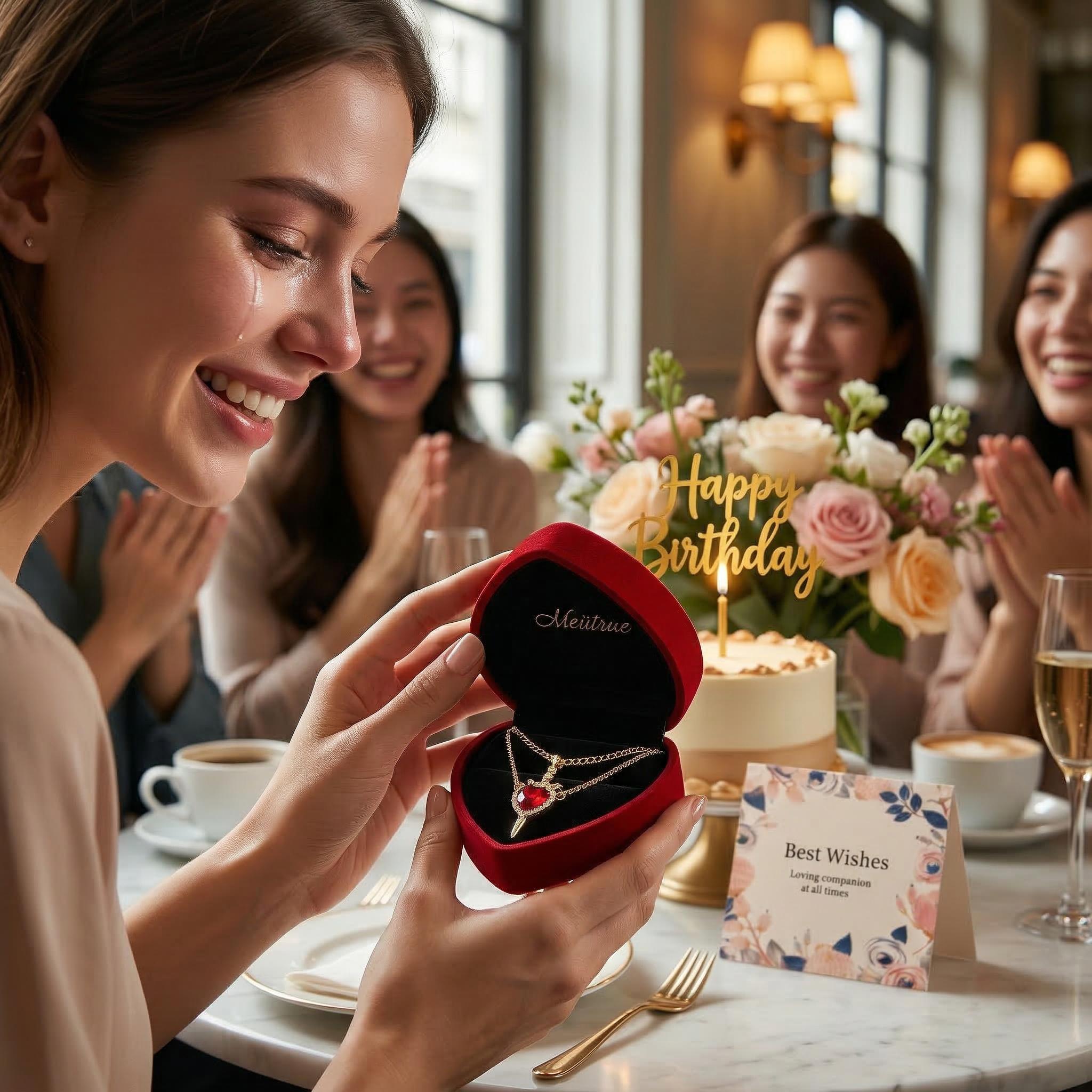 MEIITRUE 14K Gold Plated Heart Pendant Necklaces for Women Men, Zirconia Dagger Cross Pendant Necklace, Elegant Jewelry Gift for Couples MEIITRUE 14K Gold Plated Heart Pendant Necklaces for Women Men, Zirconia Dagger Cross Pendant Necklace, Elegant Jewelry Gift for Couples