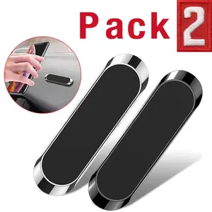 Universal Magnetic Phone Holder Car Dashboard Mount Stand - 2-Pack Multi-Function for Easy Car Accessory Use