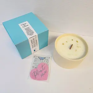 Capri Lemon Glow-N-Grow Plantable Candle - Lemon, Sea Salt & Ozone